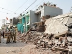 The RMC had demolished around 1,350 houses along the Aji River as of 2 pm on Tuesday.