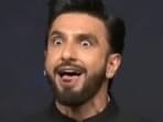 Ranveer Singh imitated Rishab Shetty's Kantara Chapter 1 climax scene. Ranveer Singh imitated Rishab Shetty's Kantara Chapter 1 climax scene.