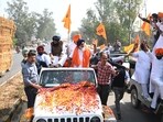 Shiromani Akali Dal (SAD) president Sukhbir Singh Badal during Ferozepur rally.