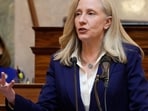 Virginia Gov. Abigail Spanberger delivers her State of the Commonwealth address before a joint session of the Virignia General Assembly at the Capitol, Jan. 19, 2026, in Richmond, Va. (AP Photo/Steve Helber, File)