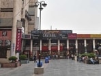 The District Center Market at Janakpuri is also set to undergo redevelopment along with other proposed areas, said officials. (Sanchit Khanna/HT PHOTO)