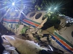 The residents of nearby villages were the first to reach the crash site. (PTI)