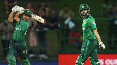 Saim Ayub and Salman Ali Agha both flopped with the bat against England. (Reuters and AFP) Saim Ayub and Salman Ali Agha both flopped with the bat against England. (Reuters and AFP)