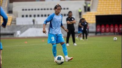 India forward Anju Tamang. (HT) India forward Anju Tamang. (HT)