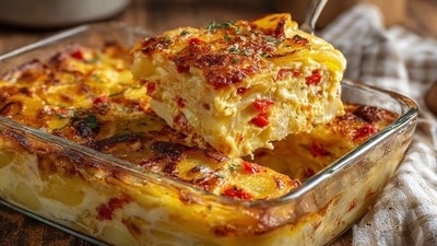Potato skins replace pasta sheets in this deeply comforting lasagna remix (Photo: YouTube/Ricette Fresche) Potato skins replace pasta sheets in this deeply comforting lasagna remix (Photo: YouTube/Ricette Fresche)