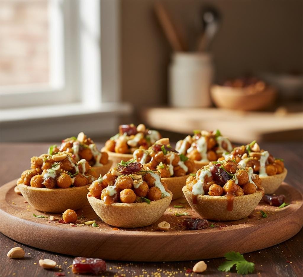 Chickpea and Date Energy Chaat Cups