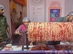 ‘Roller Kulfi’ being offered at the Uttarakhand pavilion. (HT)