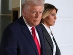 President Donald Trump and first lady Melania Trump walk out of the White House, Tuesday, Feb. 24, 2026, to travel to the U.S. Capitol, where he will deliver the State of the Union address. (AP Photo/Manuel Balce Ceneta)