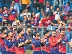 Nepal players celebrate after winning the T20 World Cup match against Scotland. (PTI)