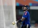 Suryakumar Yadav during a practice session ahead of the Zimbabwe match.