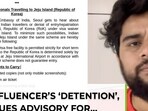 India issues travel advisory for S Korea’s Jeju Island after influencer detained India issues travel advisory for S Korea’s Jeju Island after influencer detained