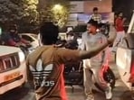 When doctors asked Rajesh’s family members to take him to another hospital for ventilator support as he suffered broken ribs and severe head injuries, they assumed that he was dead and staged a protest outside the hospital (HT Photos/Video grab)