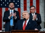 President Trump delivering the first State of the Union address of his second term.