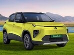 The Tata Punch EV facelift adopts a revised split LED headlamp layout, moving away from the earlier connected design to achieve a cleaner and more contemporary front-end appearance