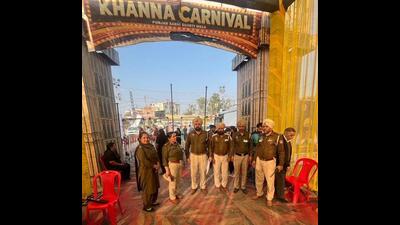 Ludhiana: Army officers visited Khanna on Wednesday to inspect the camping ground, following allegations that the district administration had used defence land without permission for the Punjab Sakhi Shakti Mela.