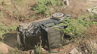 Trio from Ballabgarh were "filming stunts when vehicle slipped into ravine; villagers rescued them and rushed to hospital," police said. (HT Photo) Trio from Ballabgarh were "filming stunts when vehicle slipped into ravine; villagers rescued them and rushed to hospital," police said. (HT Photo)