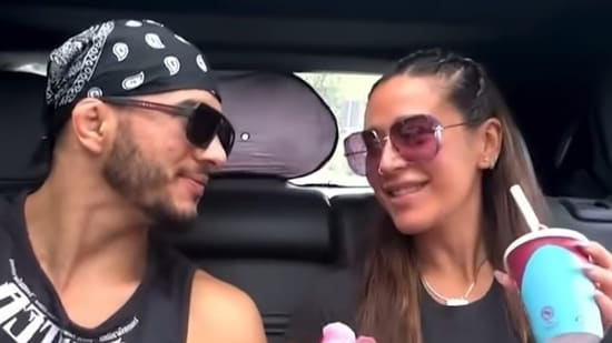 Krishna Shroff with her boyfriend Abdul Azim Badakshi.