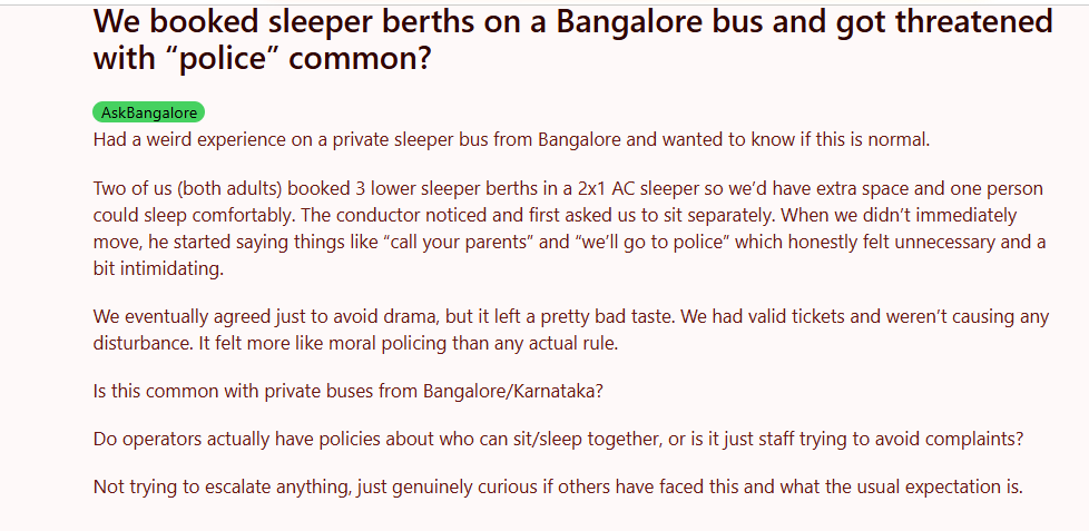 A post shared by a Reddit user. (Screengrab (Reddit)) A post shared by a Reddit user. (Screengrab (Reddit))