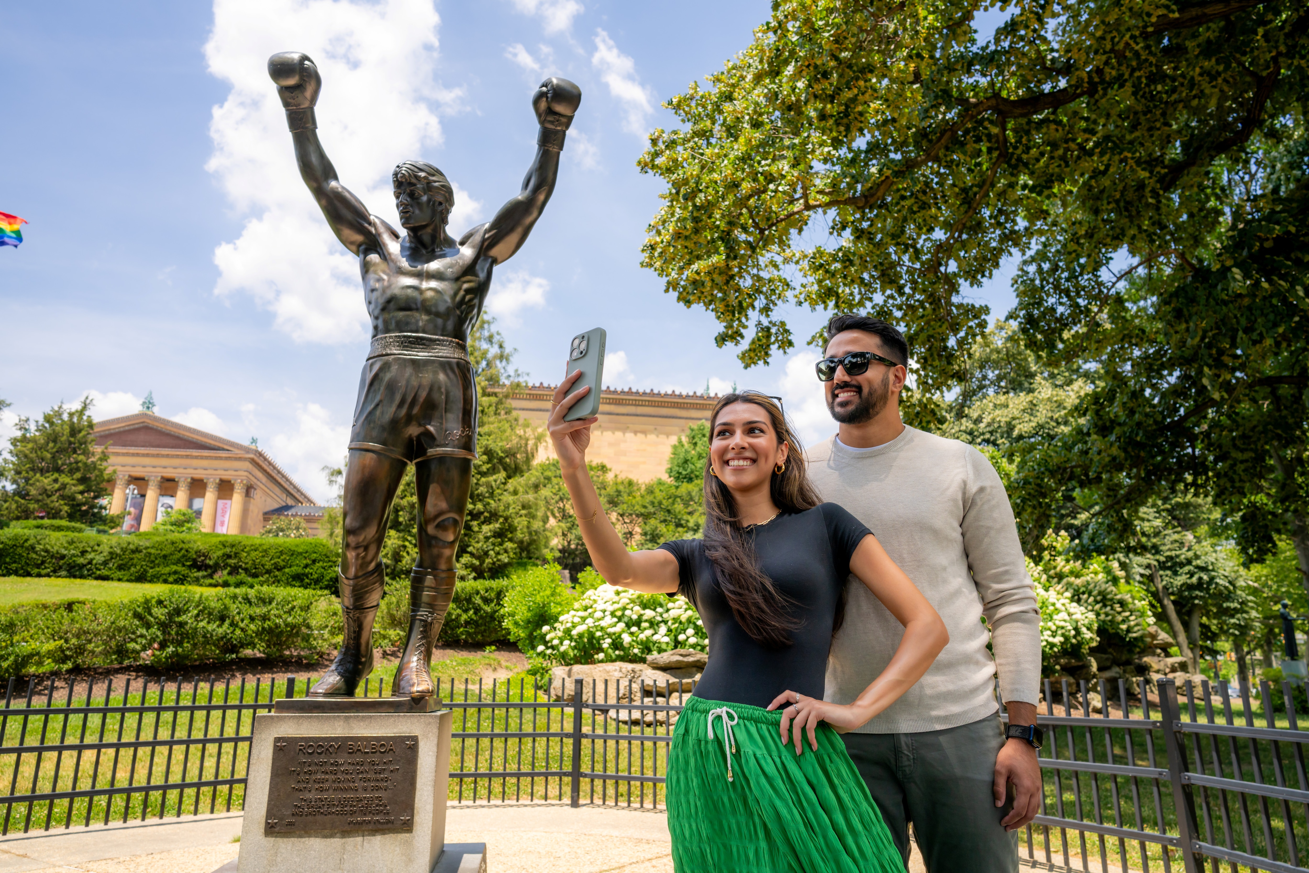 Tourists at Rocky Statue (Brand USA) Tourists at Rocky Statue (Brand USA)