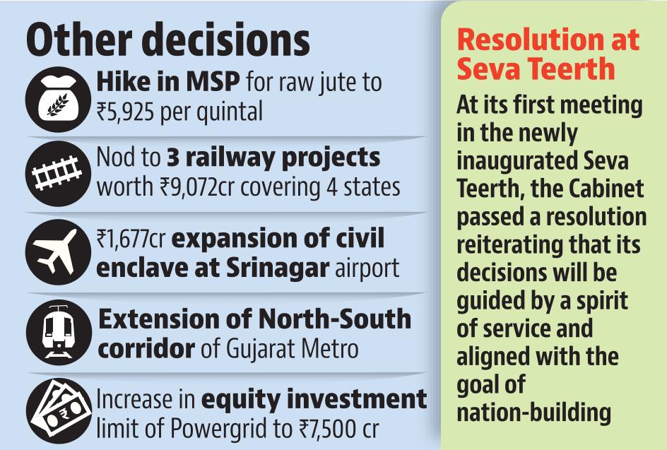 Other cabinet decisions Other cabinet decisions