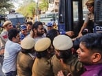 JNU Students' Union (JNUSU) president Aditi Mishra, former president Nitish Kumar were among the 51 protesters detained after the students clashed with the police. 