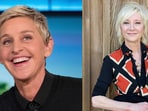 Ellen Degeneres (L) and late actor, Anne Heche.