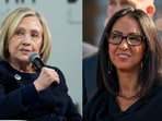 Hillary Clinton (L) and Rep. Lauren Boebert.
