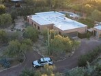 Pima County Sheriff's vehicle sits in the driveway of the home of Nancy Guthrie. Pima County Sheriff's vehicle sits in the driveway of the home of Nancy Guthrie.