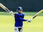ప్రాక్టీస్ లో ఇండియన్ క్రికెటర్ తిలక్ వర్మ(PTI)