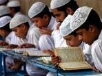 The bill provides for the Madrasa’s management committee to consist of the head cleric, nine disciple representatives, one teacher representative, two parent representatives, and one member nominated by the Board, along with three other members co-opted by these 14 members. (HT Photo)