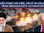 As USS Gerald R. Ford sails east and U.S. tankers land in Israel, Iran has broadcasted a chilling AI simulation of an American carrier being torn apart at sea.
