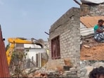 ఖమ్మం భూదాన్ భూమిలో ఇళ్ల కూల్చివేత
