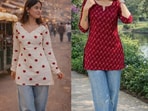 Short kurtis to pair with jeans: 8 picks from popular brands(Pinterest)
