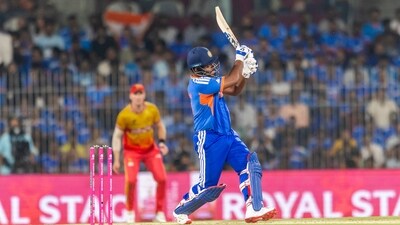 India made a couple of big selection calls in Chennai, one of them being to bring in Sanju Samson for Rinku Singh and beef up the top order. It was a call to get some quick runs early on and prevent off-spinners from targeting the lefty-heavy top three, and while his stay was short, it was an impactful 24. (Sportz Asia) India made a couple of big selection calls in Chennai, one of them being to bring in Sanju Samson for Rinku Singh and beef up the top order. It was a call to get some quick runs early on and prevent off-spinners from targeting the lefty-heavy top three, and while his stay was short, it was an impactful 24. (Sportz Asia)