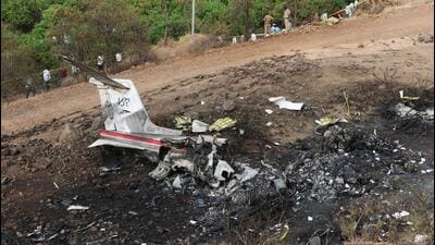 CID said its probe into the Learjet 45 crash that killed deputy chief minister Ajit Pawar is centred on establishing whether the incident was a case of sabotage, criminal negligence or tragic accident. (FILE) CID said its probe into the Learjet 45 crash that killed deputy chief minister Ajit Pawar is centred on establishing whether the incident was a case of sabotage, criminal negligence or tragic accident. (FILE)