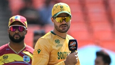 South Africa captain Aiden Markram won the toss and decided to have a bowl, which turned out to be a good decision in the end as the pitch helped the bowlers initially. (AFP)