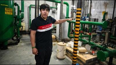 Gouraansh Sethi, a Class 11 student, developed “Project Piyau” at his Central Park residence (HT) Gouraansh Sethi, a Class 11 student, developed “Project Piyau” at his Central Park residence (HT)