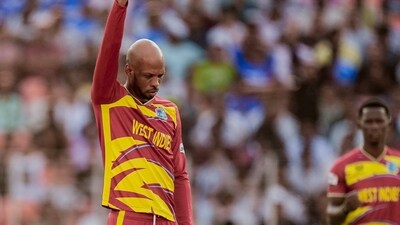 In their chase of 176/8, South Africa only lost one wicket and that wicket was taken by Roston Chase who had replaced Akeal Hosein for this game. But he failed to make any real impressions as he conceded 46 runs in his four overs (PTI)