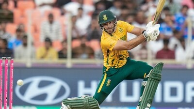 South Africa captain Aiden Markram was unbeaten on 82 off 46 balls. However, he was dropped twice. But again that's part and parcel of the game. Markram was chosen Man of the Match for his efforts.&nbsp; (PTI)