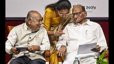 Sharad Pawar has completed two terms in the Upper House and previously expressed his intent to retire from the RS, but it is clear that he is having a rethink. (@PawarSpeaks x/PTI) Sharad Pawar has completed two terms in the Upper House and previously expressed his intent to retire from the RS, but it is clear that he is having a rethink. (@PawarSpeaks x/PTI)