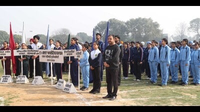 Students participating in 59th Annual Athletic Meet orgainsed by Punjab Agricultural University in Ludhiana on Thursday, February 26, 2026. (HT) Students participating in 59th Annual Athletic Meet orgainsed by Punjab Agricultural University in Ludhiana on Thursday, February 26, 2026. (HT)