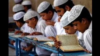 The bill provides for the Madrasa’s management committee to consist of the head cleric, nine disciple representatives, one teacher representative, two parent representatives, and one member nominated by the Board, along with three other members co-opted by these 14 members. (HT Photo) The bill provides for the Madrasa’s management committee to consist of the head cleric, nine disciple representatives, one teacher representative, two parent representatives, and one member nominated by the Board, along with three other members co-opted by these 14 members. (HT Photo)
