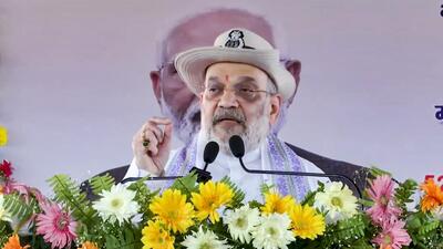 Union home minister Amit Shah addresses a gathering in Bihar’s Araria on Thursday. (X) Union home minister Amit Shah addresses a gathering in Bihar’s Araria on Thursday. (X)