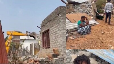 ఖమ్మం భూదాన్ భూమిలో ఇళ్ల కూల్చివేత ఖమ్మం భూదాన్ భూమిలో ఇళ్ల కూల్చివేత