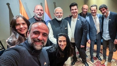 Prime Minister Narendra Modi and other delegates in Jerusalem on Thursday (ANI) Prime Minister Narendra Modi and other delegates in Jerusalem on Thursday (ANI)