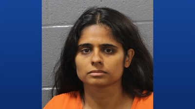 Dr Neha Gupta is accused of murdering her daughter, staging it to look like a drowning (Oklahoma City Police Department) Dr Neha Gupta is accused of murdering her daughter, staging it to look like a drowning (Oklahoma City Police Department)