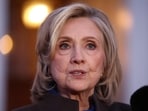 Former US Secretary of State Hillary Clinton speaks to the press after her a deposition with the House Oversight Committee as they investigate links to convicted sex offender Jeffrey Epstein, in Chappaqua, New York. Former US Secretary of State Hillary Clinton speaks to the press after her a deposition with the House Oversight Committee as they investigate links to convicted sex offender Jeffrey Epstein, in Chappaqua, New York.