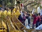 JNU students demanded the implementation of UGC regulations. JNU students demanded the implementation of UGC regulations.