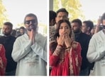 Rashmika Mandanna and Vijay Deverakonda make their first public appearance as a married couple at Udaipur airport, charming fans with their smiles and traditional attire.