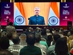 Referring to the recently held AI Impact Summit 2026, Jaishankar said that India’s digital capabilities and talent base position it well to diffuse AI technologies widely and responsibly. (HT PHOTO)